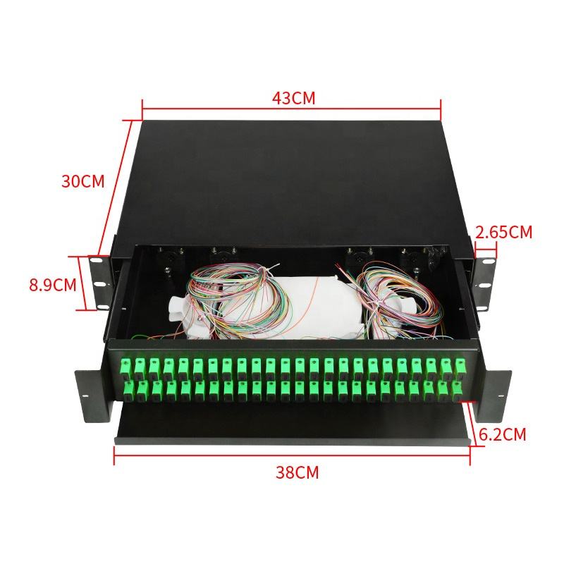 Panel de Distribución Óptica (ODF) SC/APC de 24 / 48 Hilos - 1U