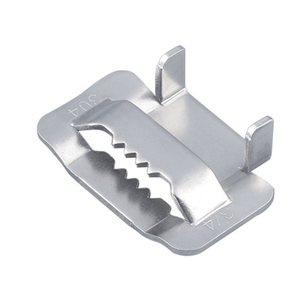 Caja por 100 Unidades de Hebillas de Acero Inoxidable 10mm para Fleje HC-20-T