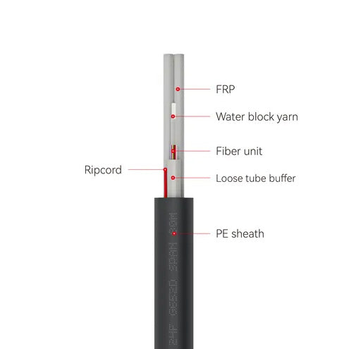 Bobina de Cable de Fibra Óptica ASU G652D 120m Span (4 km)