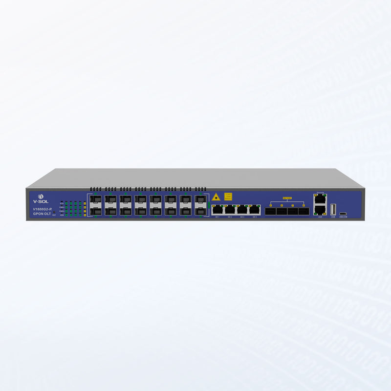 OLT GPON de 16 Puertos Capa 3 con Uplink 10G - V1600G2-R