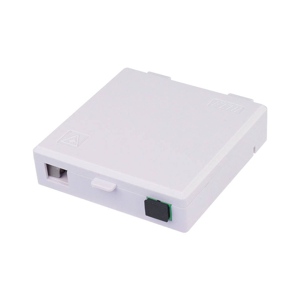 Roseta Óptica FTTH de Pared - 1 Puerto SC/APC (Tipo 86)