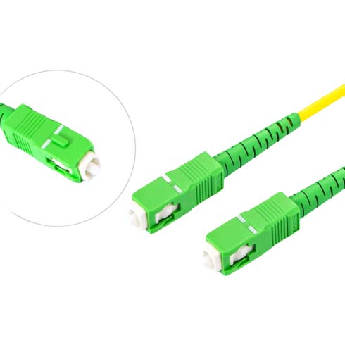 Patch Cord de Fibra Óptica SC/APC a SC/APC - 2 Metros