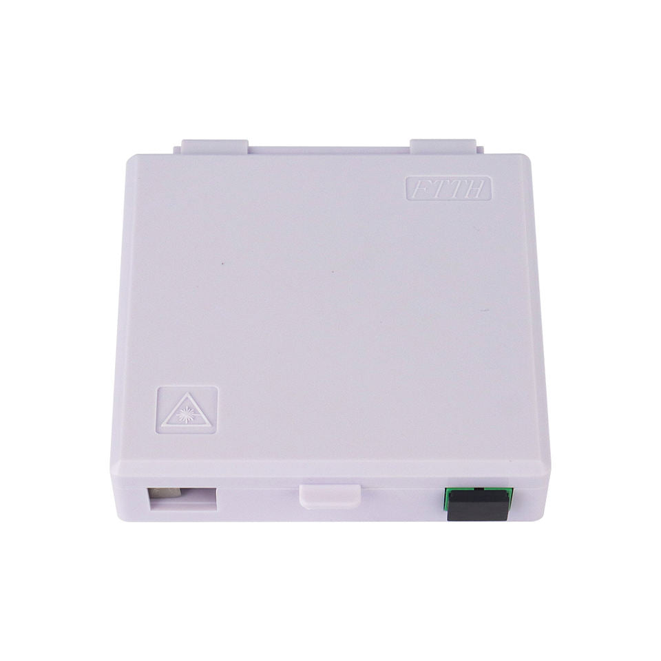 Roseta Óptica FTTH de Pared - 1 Puerto SC/APC (Tipo 86)