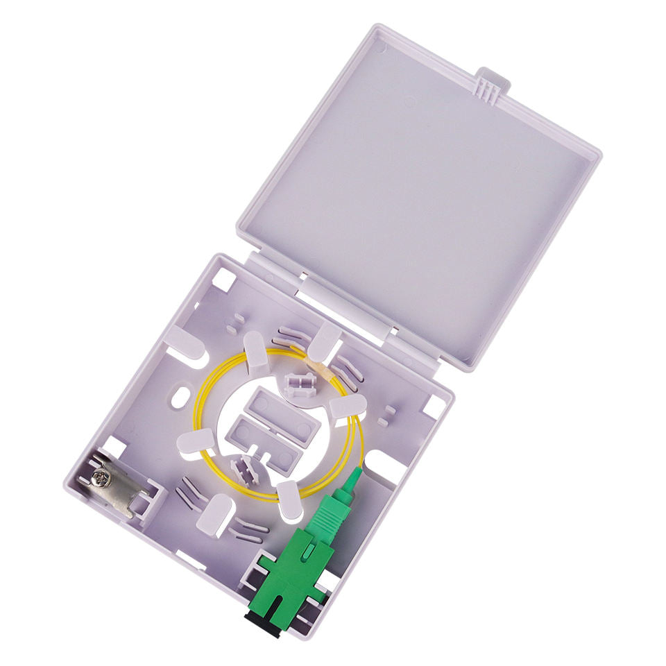 Roseta Óptica FTTH de Pared - 1 Puerto SC/APC (Tipo 86)