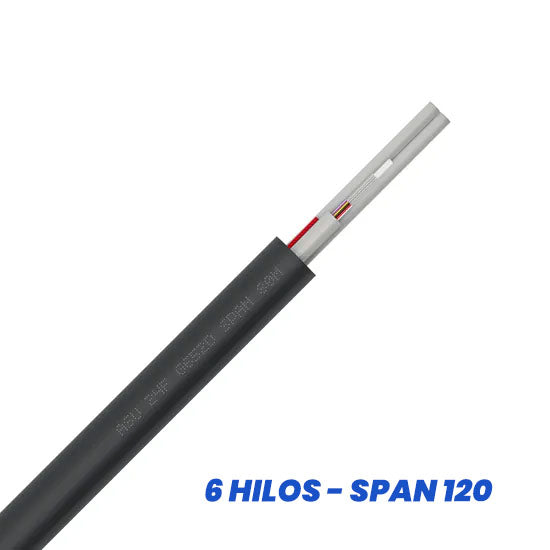Bobina de Cable de Fibra Óptica ASU G652D 120m Span (4 km)