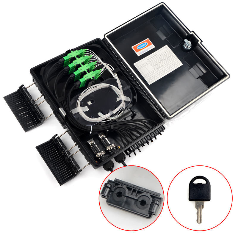 Caja NAP de 16 Hilos con Splitter PLC 1x16