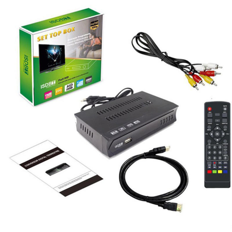 Receptor de TV Digital Terrestre DVB-ISDBT Full HD 1080p con Grabación USB PVR