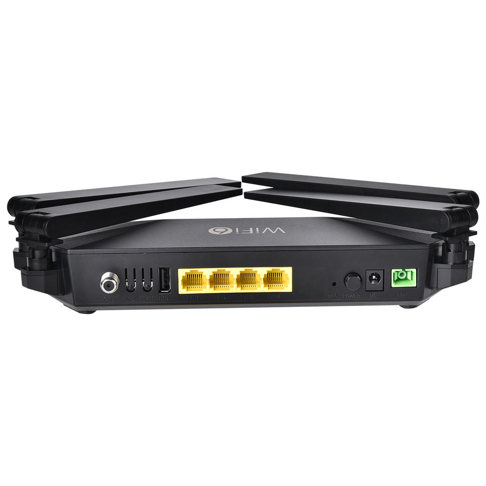 ONU XPON WiFi 6 1800M Dual Band con 4GE + 1 CATV + 1 USB - BT-G712AX